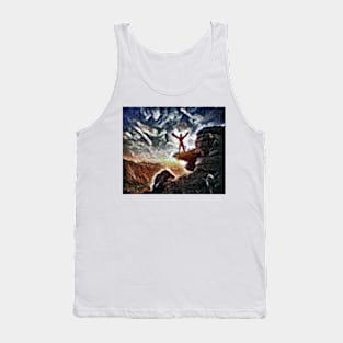 Mountain Man Abstract 1 Tank Top